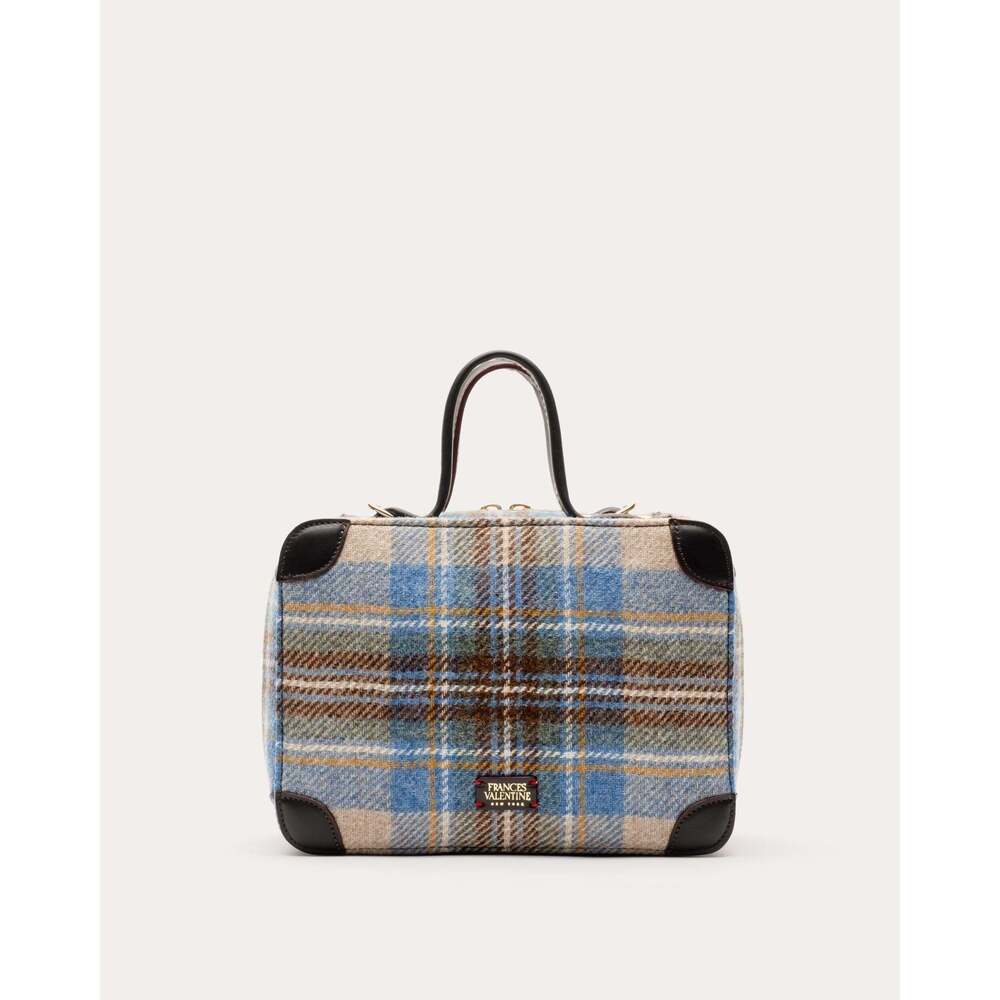 France’s Valentine Blue Plaid “Chip Bag”Wool Plaid